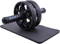 Ab Roller Wheel 2 Types Ab Roller No Noise Ab Wheel, Easy to Assemble, Abs Workout Equipment for Abdominal & Core Strength Training, Home Gym Exercise Wheels for Men & Women