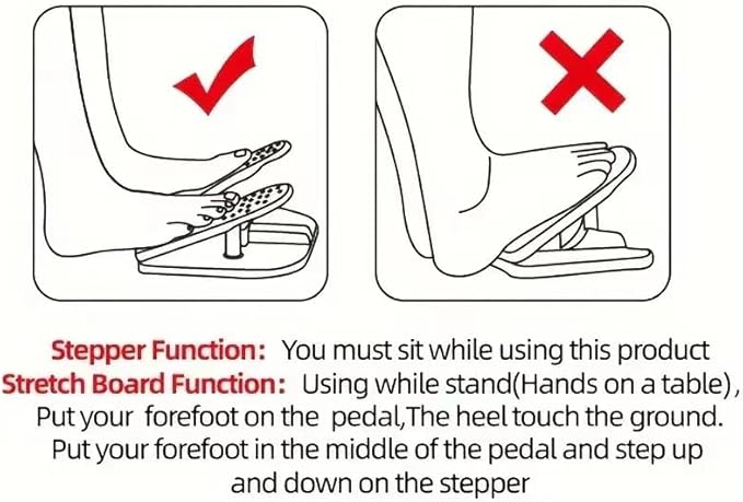 Simple Leg Exerciser While Sitting for Seniors Foot Pedal Exerciser