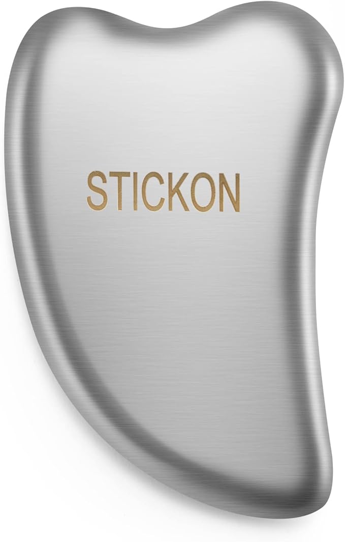 Stainless Steel Gua Sha Scraping Massage Tool - IASTM Tools Great Soft Tissue Mobilization Tool Design to Reduce Neck, Shoulder, Back and Muscle Pain (Heart Shape)