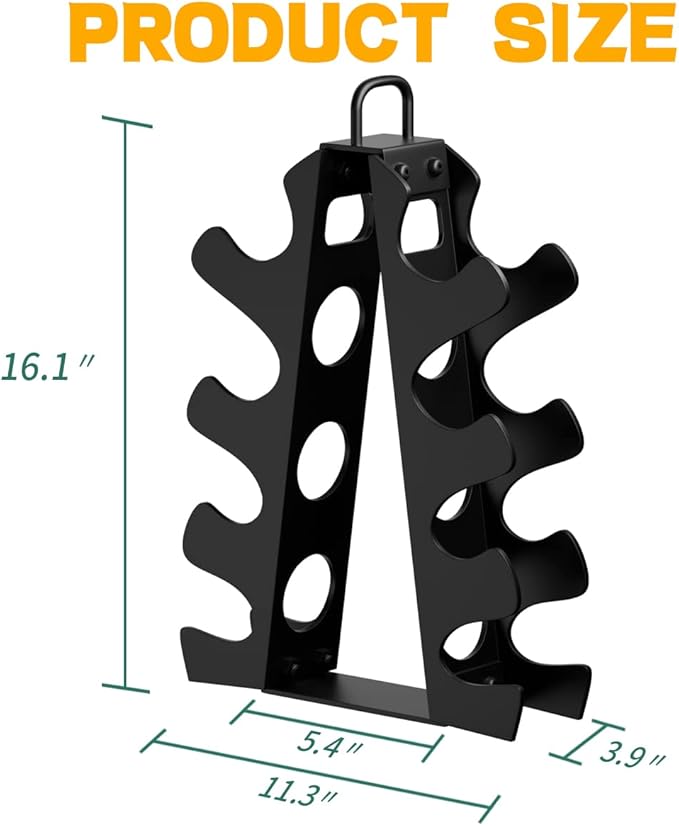3-Tier | 4-Tier Dumbbell Rack for Dumbbells , A-Frame Weight Stand Only, Compact Space-Saving Design for Home Gym, Heavy-Duty Alloy Steel Organization Rack (Dumbbells Not Included ）