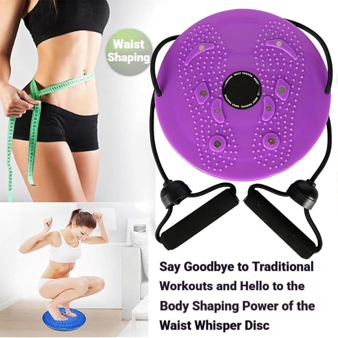 Waist Sculptor, 2026 New Waist Twister Machine Exercise with Arm Bands, Ab Twister Board Twisting Waist Disc for Exercise, Legs, Buttocks, Hip Exercise
