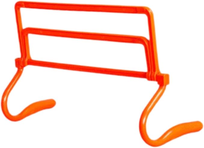 Agility Training Hurdle Speed Training Equipment Set Practice Adjustable for Running Obstacle Courses Athletic Basketball, Orange