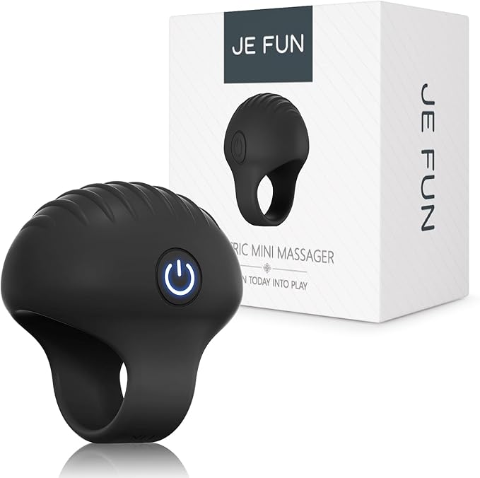 Portable Finger Massage Ball, Multifunctional Waterproof Rechargeable Mini Massage Tool (Black)