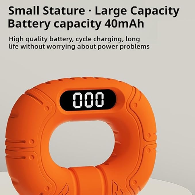 Hand Grip Strengthener with Counting and Pages, Rechargeable Digital Grip Strength Tester, LED Display, Hand Grips Exerciser Equipment for Strength Training-Forearm-Gripper-Finger