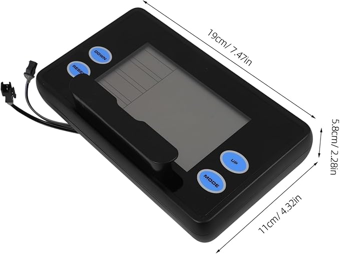 Home Fitness Rowing Machine Counter with LCD Display Digital Exercise Tracker for Speed Distance Monitoring Portable Water Resistance Rower Accessory for Accurate Workout Data