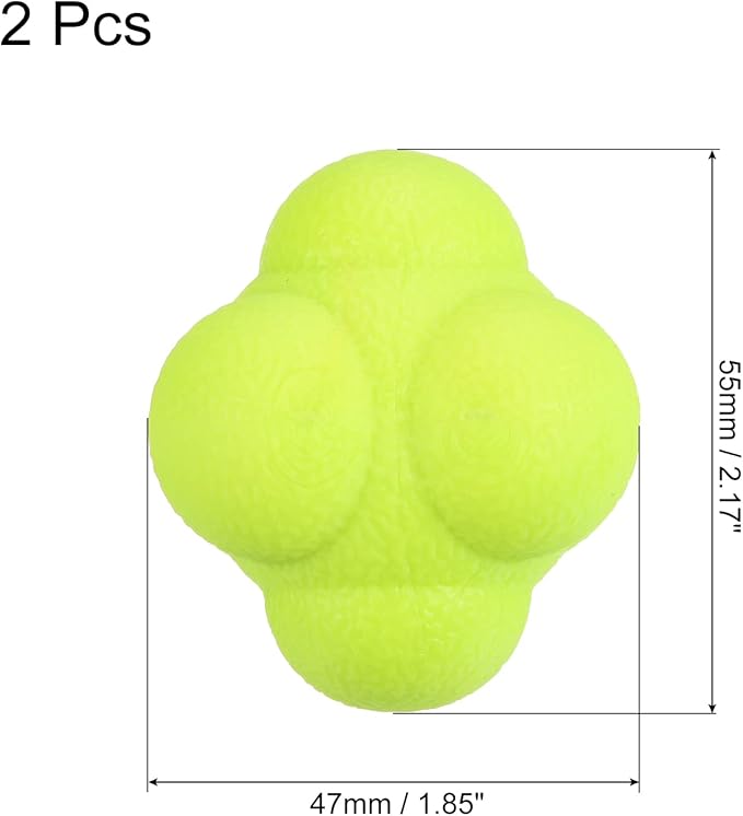 PATIKIL Bounce Reaction Balls Coordination Training Ball Agility Trainer TPR High Difficulty for Speed Reflex