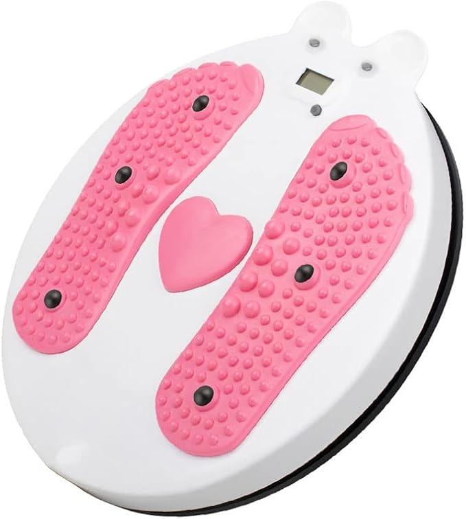 Waist Twister Board for Exercise Waist, Intelligent Magnetic Massage Waist Disc with Counting Display Load Bearing Pressure Rotating Board