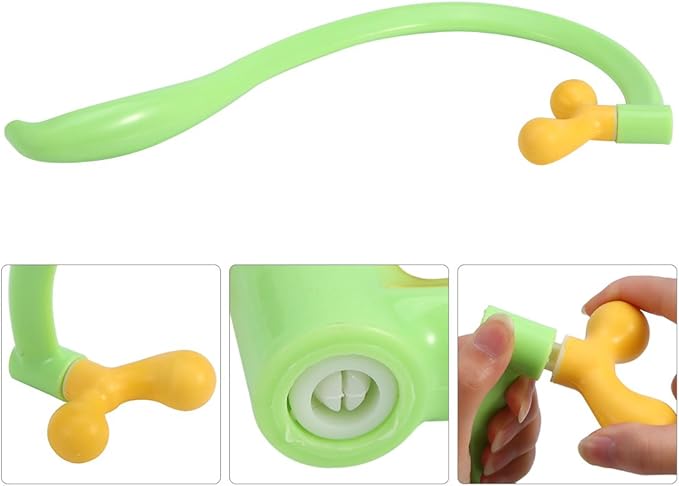 YUYTE Back Massager Stick Hook Dual Head Point Massager Pain Relief Pain Relief Massage Tool