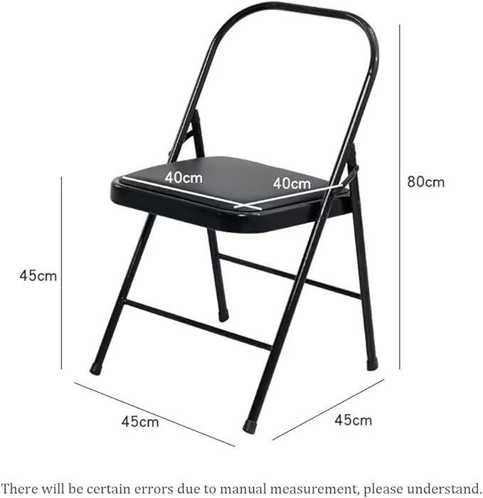 Pilates Yoga Chair,Iyengar Yoga Chair,Yoga Inversion chairyoga Assist Chair,Reinforced Yoga Chair,Backless Chair Yoga Chair 2 Bar,Black