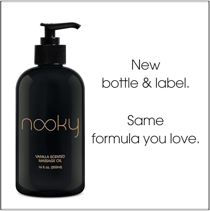 Nooky Vanilla Massage Oil with Fractionated Coconut Oil.16 Ounce