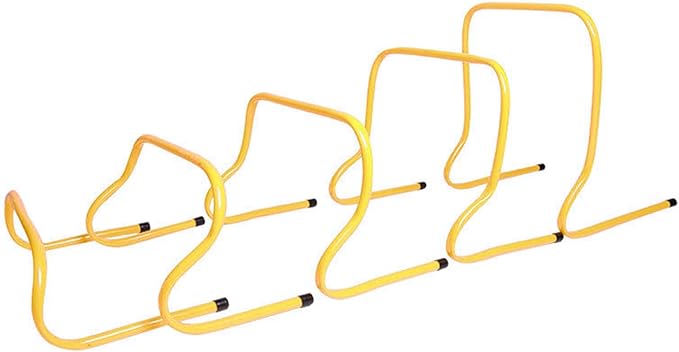 Adjustable Athletic Speed Training Hurdles Jumping and Speed Training Fitness Hurdles for Basketball Soccer Set of 5