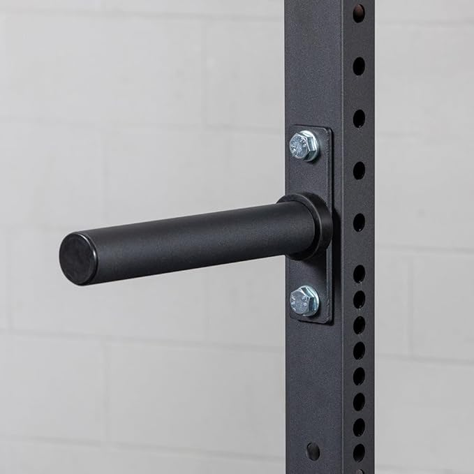 Titan Fitness X-3 and T-3 Series Weight Plate Holders, Set of 4, Olympic Weight Plate Storage for Power Rack, 330 LB Capacity Each, Bolt-On Design, Rack Mounted Weight Storage Pegs