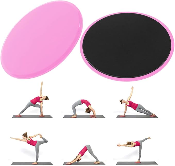 Fitness Sliding Discs, Core Slider Workout Disks for Low Impact Training, Smooth Slide Mat for Home Gym, Aerobics and Calisthenics with Full Body Control