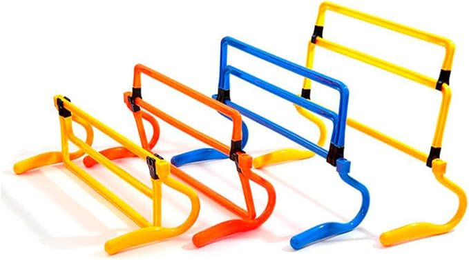 Removable Agility Hurdles for Soccer Training Lightweight Fitness Barriers for Speed Training Jumping and Footwork for Athletes and