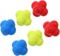 Happyyami 6Pcs Hexagon Reaction Speed Training Balls for Adults Enhance Hand Eye Coordination and Reflexes Durable Agility Balls for Sports and Fitness Versatile Indoor Training