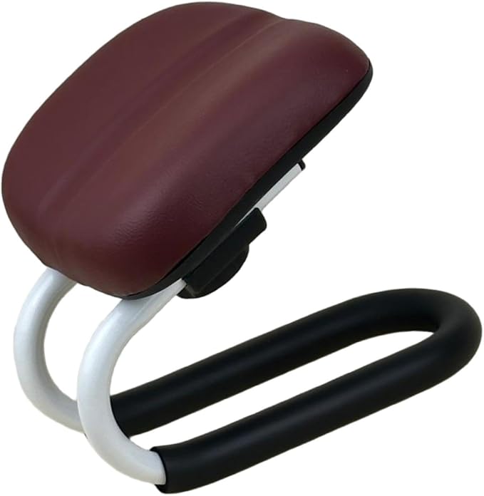 Meditation Bench Kneeling Stool Gift Adjustable Height Prayer Seiza Chair for Travel Floor Seating Practice Mindfulness Yoga, Deep Red