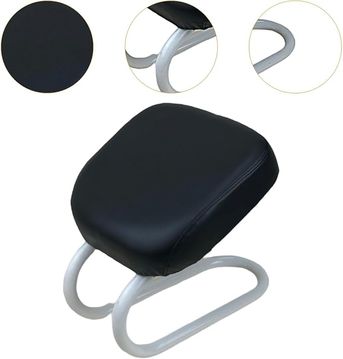 Colaxi Meditation Stool for Adults, Meditation Bench Kneeling Stool, Ergonomic Portable Chair with Anti Slip Cover, Adjustable Prayer Bench Seat for Home Studio Praying Yoga, Style D Black