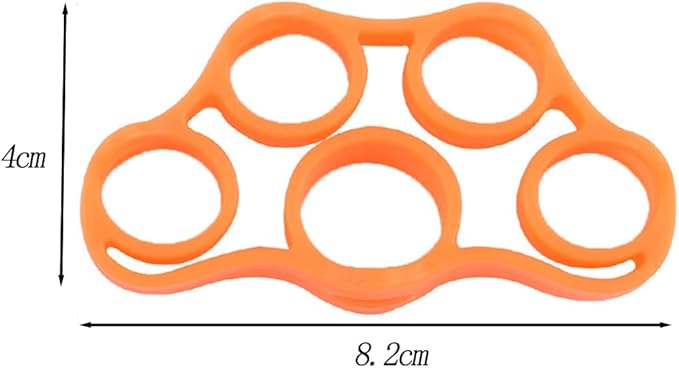 6-Pack Finger Strengthener, 3 Resistance Levels Silicone Finger Exerciser, Grip Strength Trainer for Hand Therapy, Fitness & Daily Training