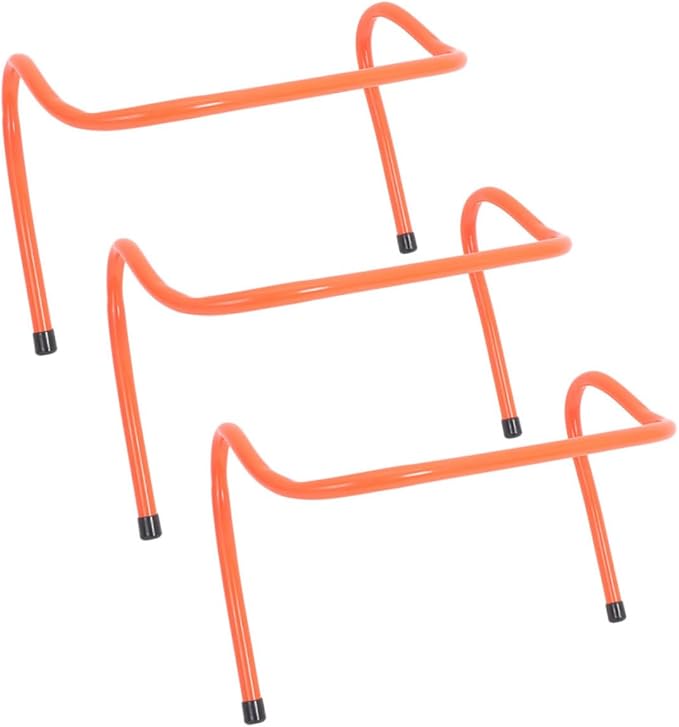 3pcs Agility Training Hurdles 15cm Plastic Soccer Speed Football Training Equipment for Youth Sports Agility and Track Practice