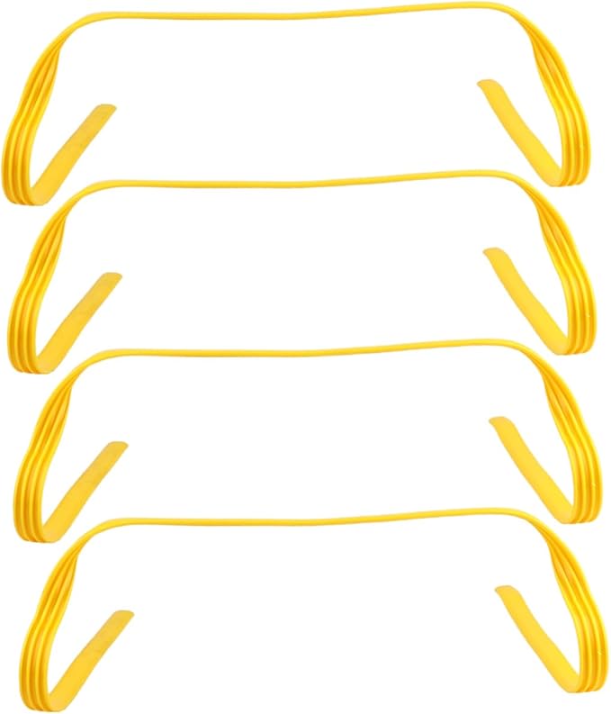 4Pcs Agility Training Hurdles Soccer Equipment for Speed Flexibility Coordination Durable Weatherproof Design for Outdoor Sports Activities