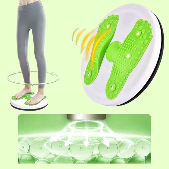 Twister/Ab Twister Board for Exercise Waist Twisting Disc Waist Whisper Foot Massage Twist for Fitness Losing Weight Indoor Outdoor Sports Equipment (12 in)