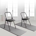 Pilates Yoga Chair,Premium Backless Metal Yoga Chair,Iyengar Auxiliary Chair Suitable for A Variety of Yoga Practices,Black