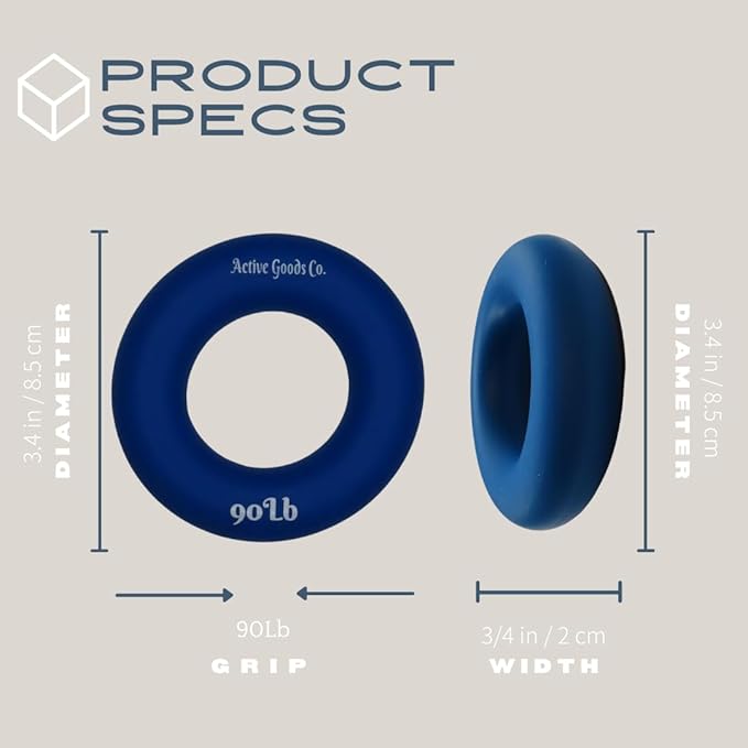 Hand Exerciser - PROFESSIONAL GRADE, Set or Single, Different Sizes. Visit to see more! Bague classique en silicone parfaite pour améliorer la force, la puissance et la vitesse dans les poignets.