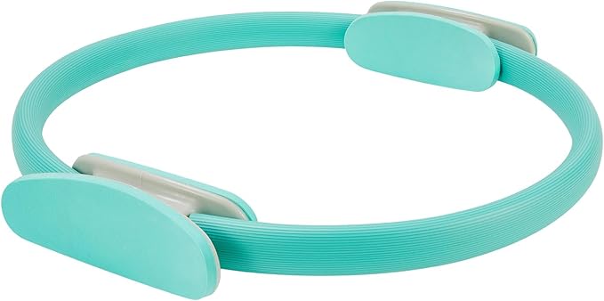 Pilates Ring 15 Inch Magic Circle Ring, Dual Padded Handles Pilates Rings Circle, Adjustable Yoga Ring