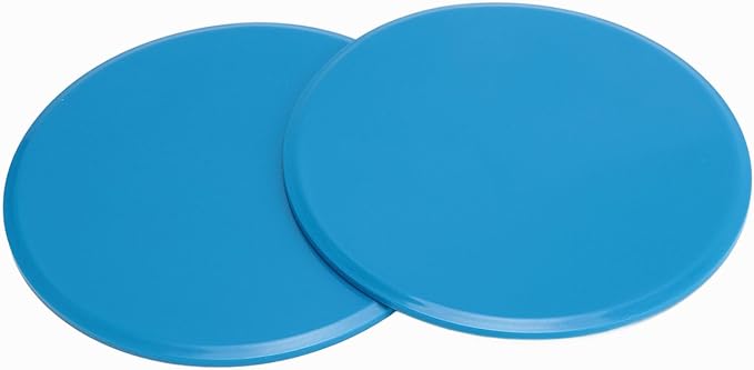 PerGar 2pcs Core Sliders, Exercise Core Sliders, Compact Dual Sided Gliding Discs, for Full Body Workout Fitness Home Exercise Equipment Round