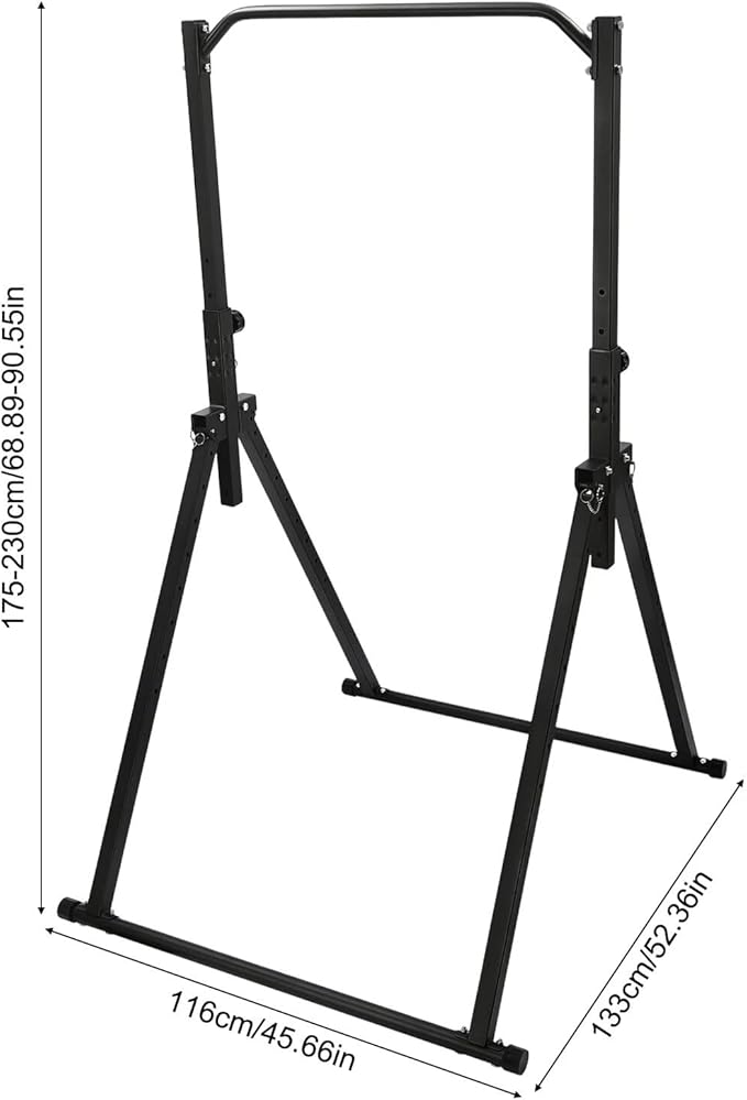 Pull Up Bar Power Tower Dip Station, Triangular Pull Up Bar Strength Training Device,Adjustable Heavy Duty, Load-Bearing 440.92lbs, For Living Rooms, Gyms, Sports Centers.