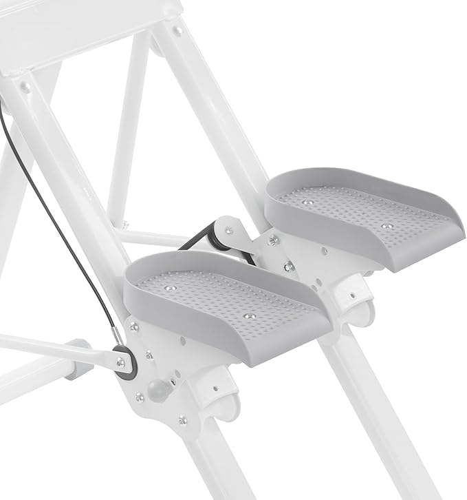Foldable Stair Stepper Climber for Home Gym, Vertical Cardio & Full-Body Workout Machine with Adjustable Resistance, Handlebar and Pedal, Large Non-Slip Pedals, Up to 220 lb Capacity