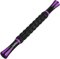 YANSYI 9-Roller Muscle Recovery Massage Stick - Deep Tissue Massager for Post-Workout Recovery & Pain Relief (Purple)