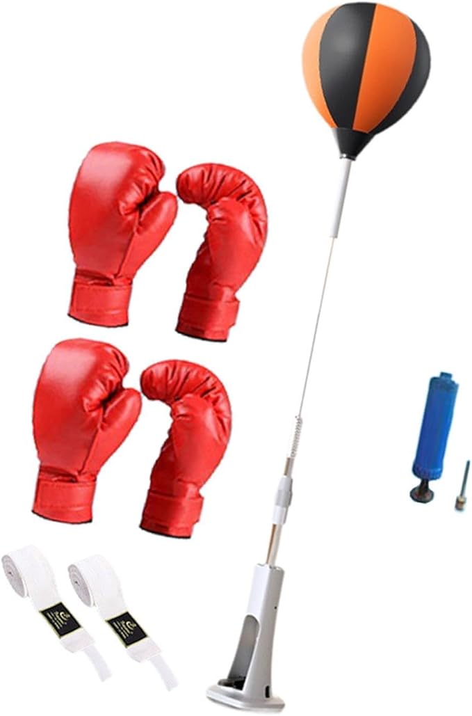 Boxing Reaction Ball Reflection Training Equipment Adjustable Height for Kids Adults Boxing Punching Bag for Fitness Exercise, Style C