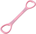 Silicone Figure-8 & Straight Resistance Band for Women - 15-35 Lbs, Yoga Back Stretching Home Workout Band