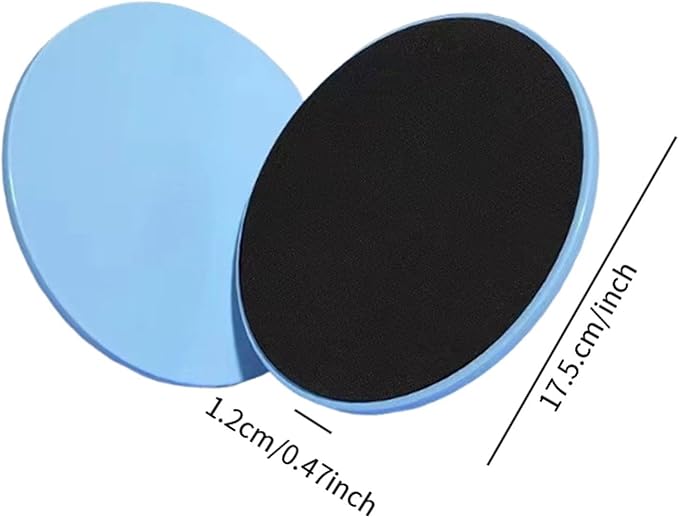 Yiju 2Pcs Core Sliders Double Sided Gliding Discs Portable Workout Equipment for Home Exercise Improve Balance Core Strength