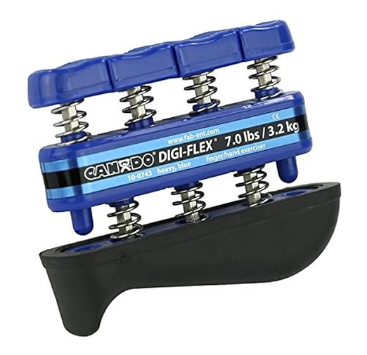 CanDo DiCanDo Digi-Flex Hand and Finger Exerciser 5 Piece Set X-Light - X-Heavy Resistance - No Rack -For Dexterity, Strength, and Flexibility for Fingers, Hands, and Forearms
