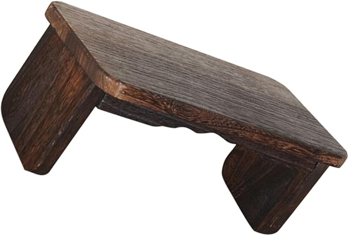 SUPVOX Meditation Bench Wooden Seat Zen Stool for Kneel Sit Yoga Headstand Bench Non-Slip Load-Bearing