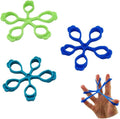 3 Pack Finger Stretcher Finger Exerciser Hand Strengthener Grip Strength Trainer Hand Resistance Bands Finger Extension Elastic Rings Hand Strengthening Extensor 7LB 9LB 11LB Set