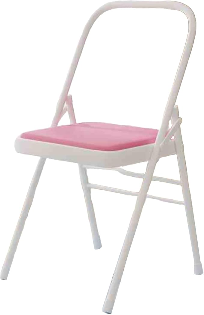 Yoga Chair,PU Seat Surface is Comfortable and Soft Double Beam Pilates Chair,for Home Office Dining Indoor Outdoor(Color1)