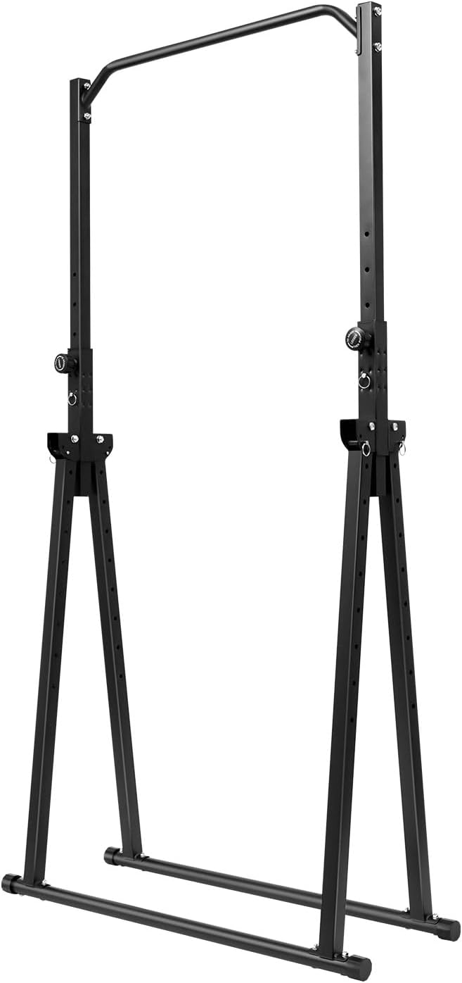 Power Tower Pull Up Bar Station, Heavy-Duty Pull Up Bar Free Standing Extendable Adjustable Height Dip Station for Gym Workout, Strength Training Fitness Home Gym Equipment Max 440 LBS