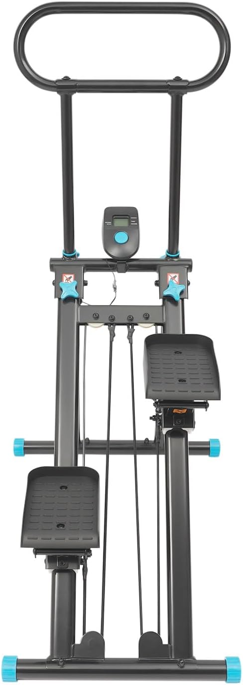Stair Stepper for Home Gym,300Lbs Folding Vertical Climber Cardio Exercise Machine with LCD Screen,Stair Climber for Full Body Workout with Adjustable Handlebar & Pedals, for Women & Men