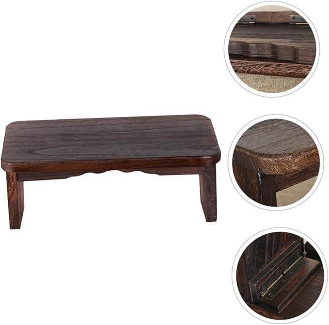 Mipcase Zen Meditation Chair Cushion Portable Folding Kneel Sit Stool Wooden Meditation Bench for Home and Church Use Ergonomic Support for Comfortable Sitting