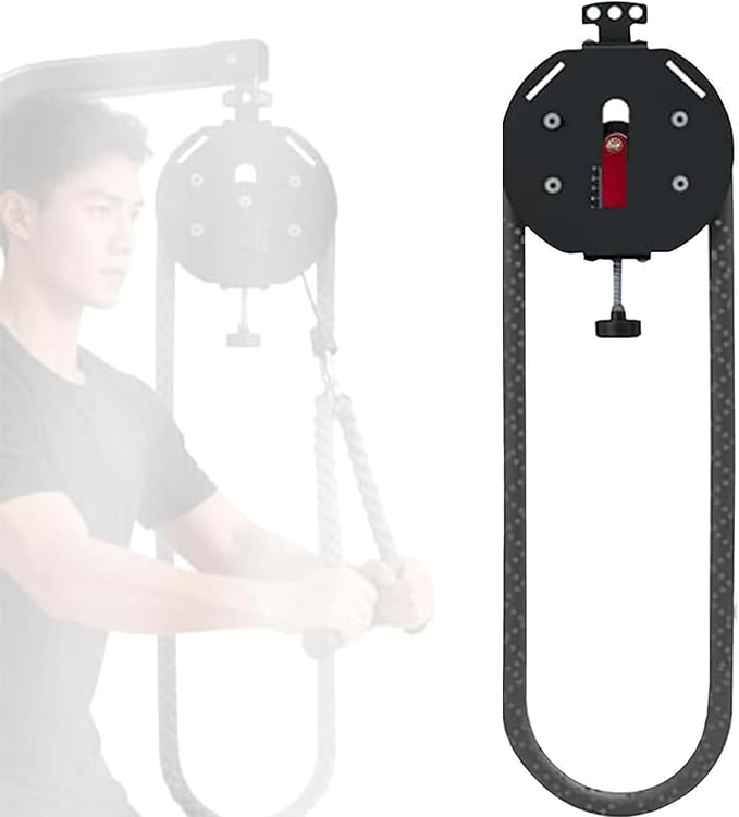 Portable Endless Rope Trainer: Hanging Gym Pull Rope Machine with Adjustable Tricep Rope Attachment, 330lb Load Capacity, Max 30kg Resistance for Strength & Interval Training