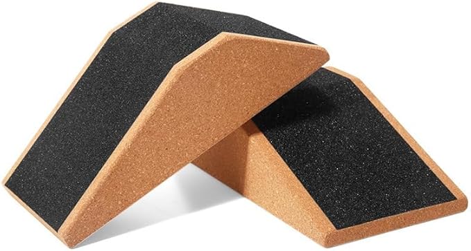 Squat Wedge Blocks Stretching blocks,Non-Slip Surface with Beveled Edges for Core Exercises,Natural Eco-Friendly/squats& weightlifting&yoga,Travel Friendly
