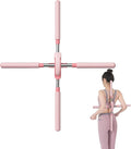 Yoga Sports Training Sticks Stretching Tool for Adults and Kids Back Straightener Posture Corrector Retractable Back Support Hump Posture Orthotics (Color : Pink, Size : 54-86cm)