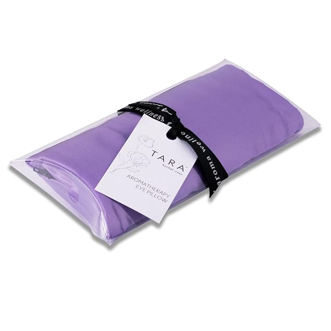 TARA Spa Therapy Aroma Wellness Aromatherapy Silk Eye Pillow, Relaxation Sooth Eye Strain, Balance, Lavender