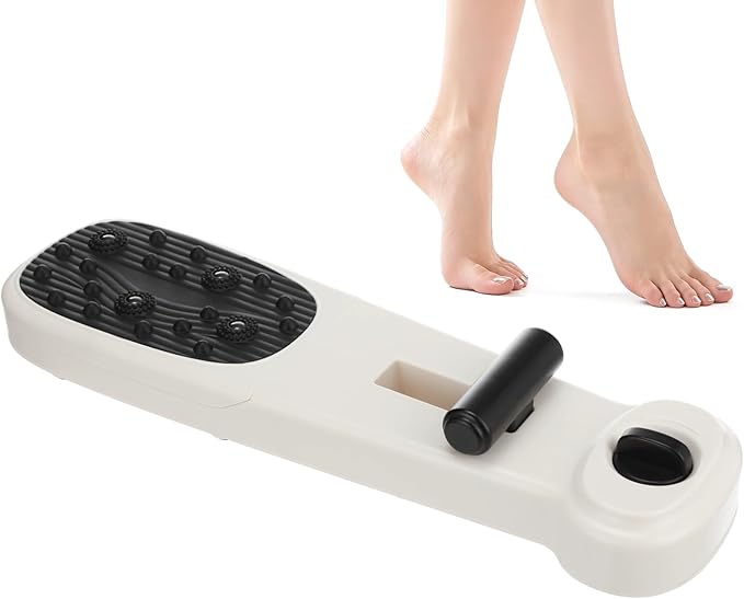 Foot Arch Trainer for Flat Feet, Adjustable Resistance & Toe Strengthener for Foot Muscle Exercise, Improves Arch Support & Flexibility, White, 13.4 x 3.5 x 2 in