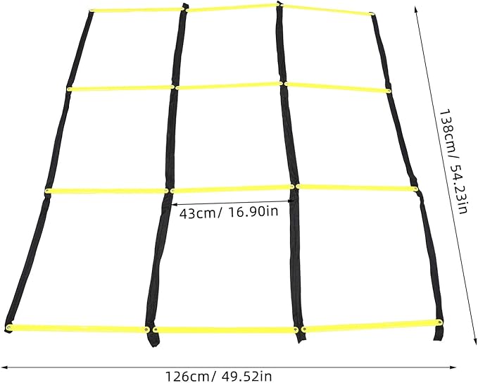 Football Speed Training Ladder and Agility Ladder Tool for Soccer Footwork Drills for Speed and Coordination Training