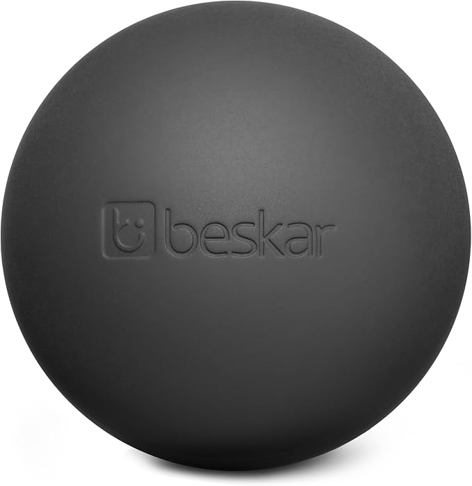 Massage Lacrosse Balls for Myofascial Release, Trigger Point Therapy and Yoga Therapy, Foot Massage Ball to Relieve Plantar Fasciitis Black