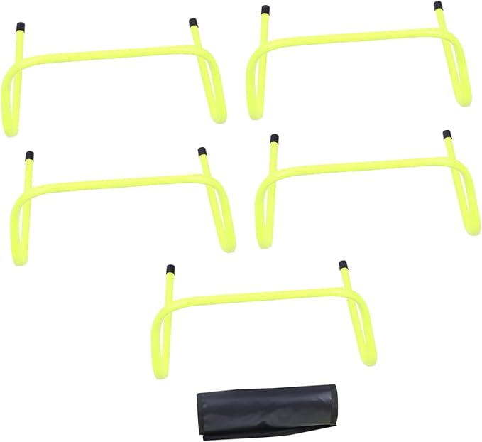 balacoo 6Pcs Football Agility Hurdles for Speed Training Durable Flexibility Training Equipment for Developing Agility and Footwork Skills Soccer and Sports Practice